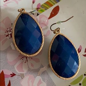Reversible gem drop earrings